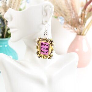 Friends Earrings, How You Doin', NEW